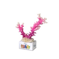 Coral module staghorn coral L - 19,5x13,5x6cm rose/blanc
